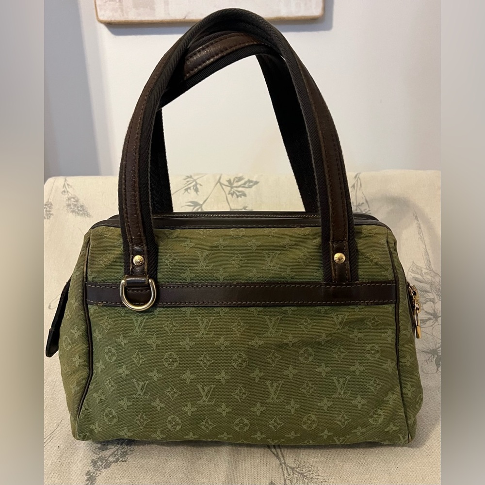 Louis Vuitton Green Monogram Mini Lin Handbag